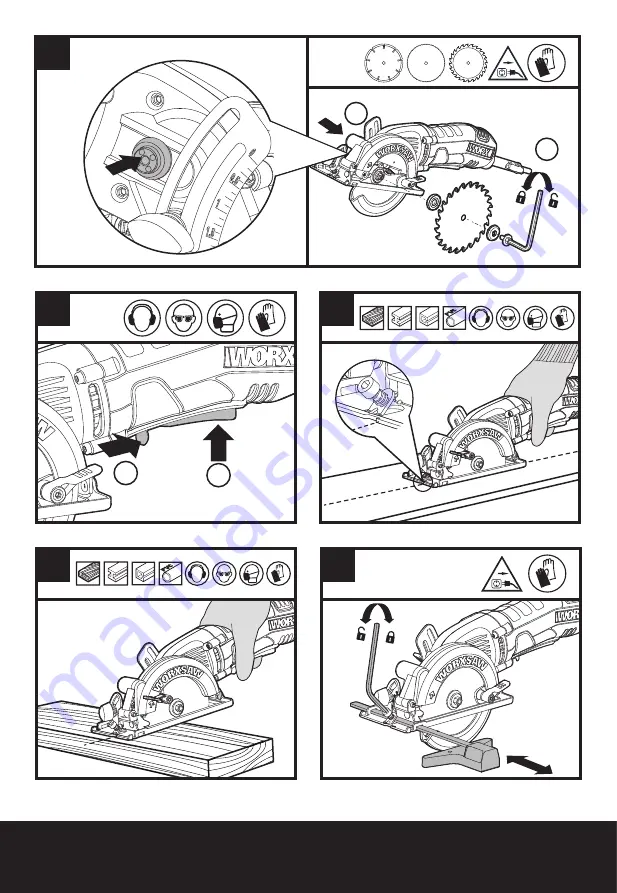 Worx WorxSaw XL WX429 Original Instructions Manual Download Page 4