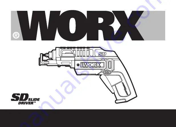 Worx WX255.1 Slide Driver Original Instructions Manual Download Page 1