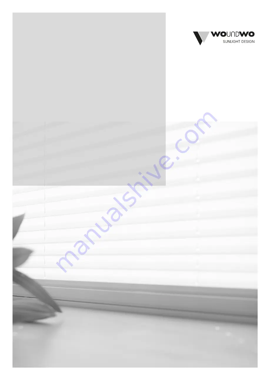 woundwo PLEATED BLIND Instructions For Use Manual Download Page 1