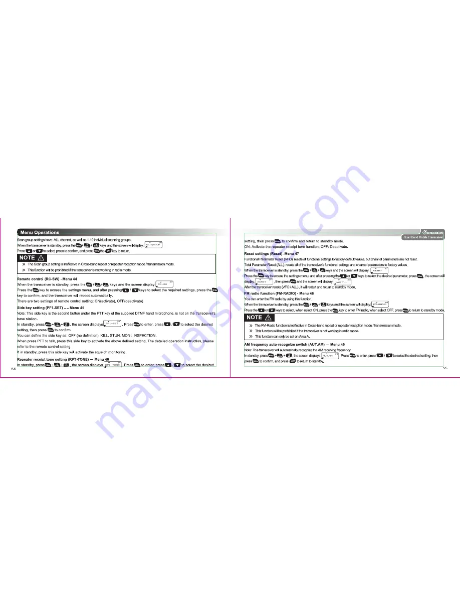 Wouxun KG-UV950P User Manual Download Page 32