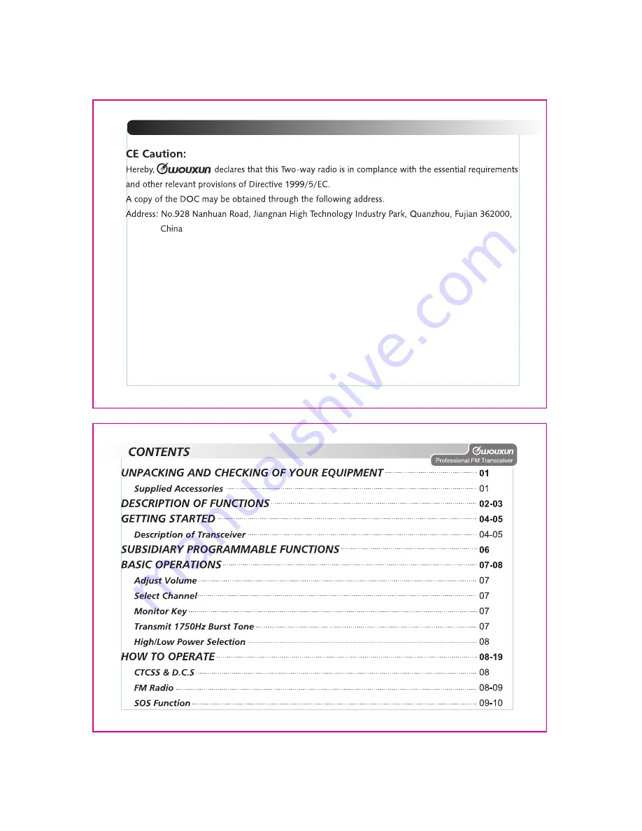 Wouxun KG-UVA1 User Manual Download Page 5