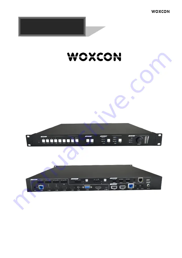 Woxcon SCU82TS User Manual Download Page 1