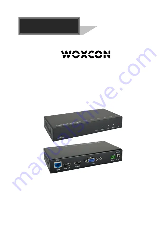 Woxcon TPHD463 User Manual Download Page 1