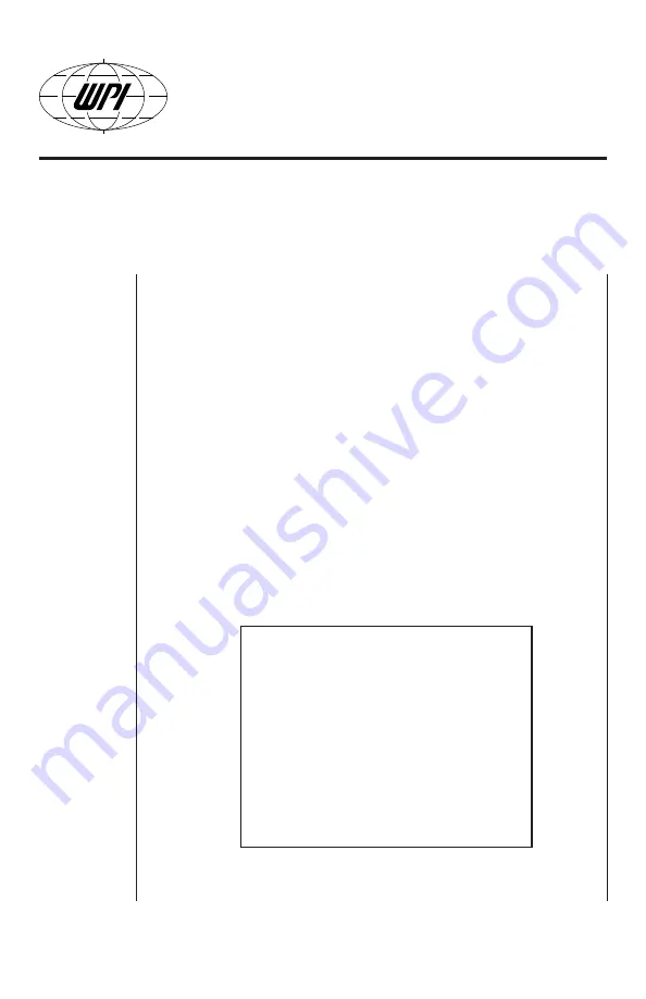 WPI Lab-Trax-4/24T Hardware Manual Download Page 1