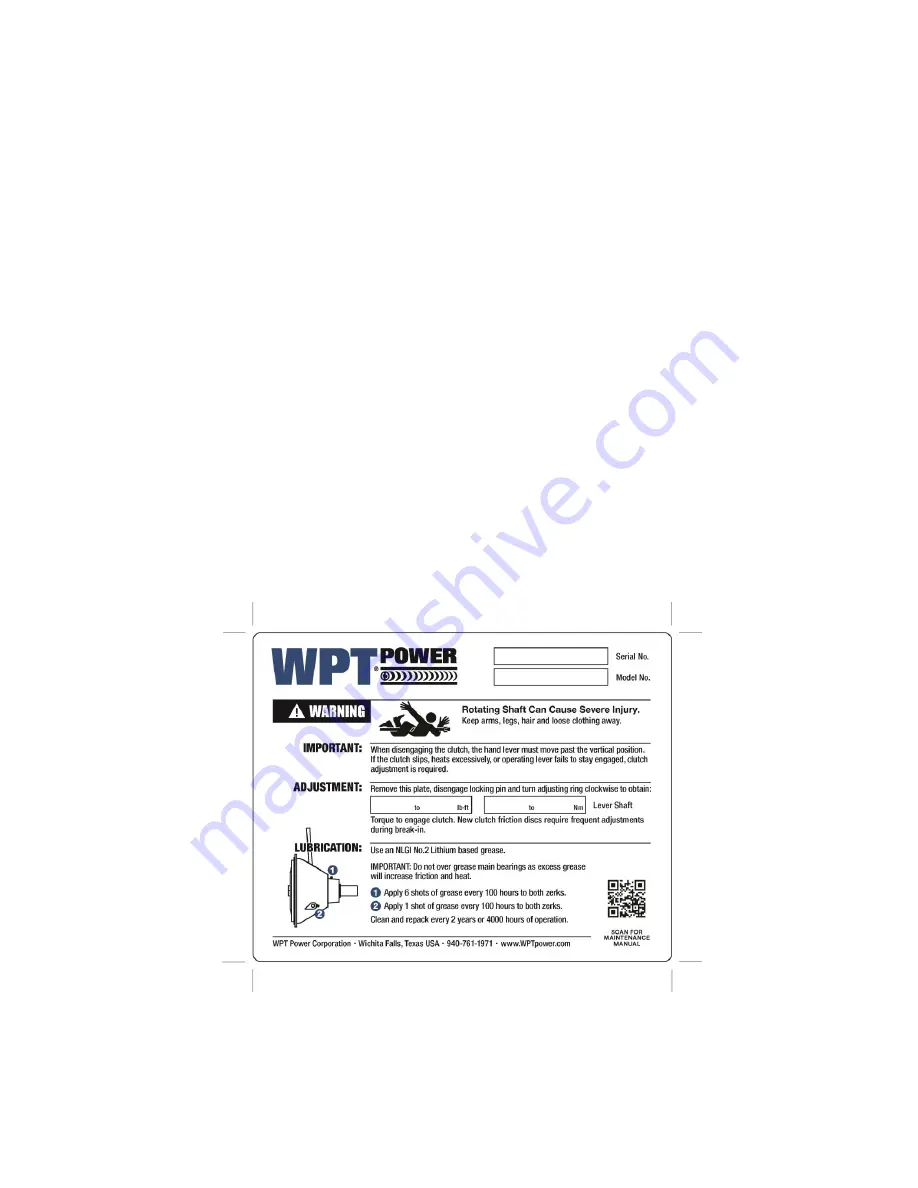 WPT POWER PILOTLESS Installation & Maintenance Manual Download Page 5