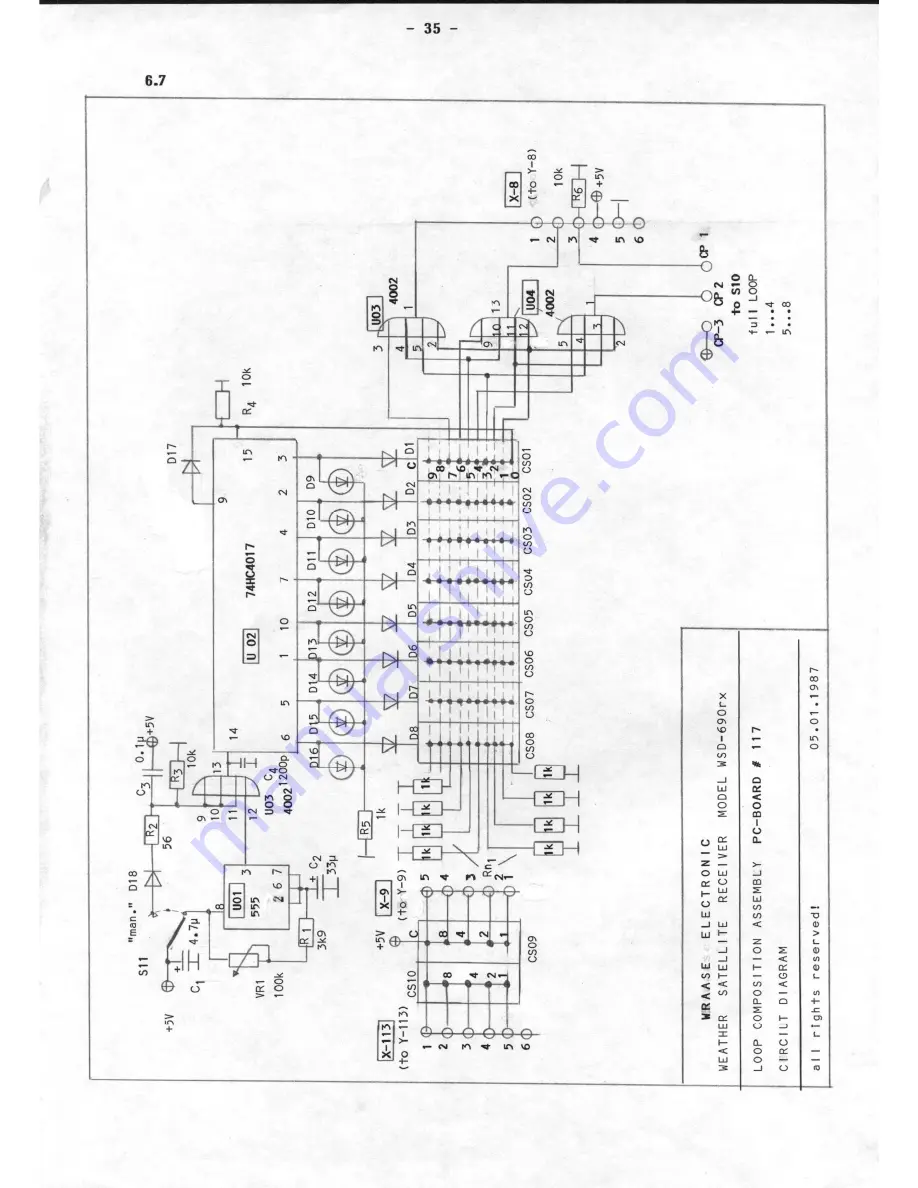 WRAASE electronic WSD-690rx Operating Manual & Technical Documentation Download Page 41