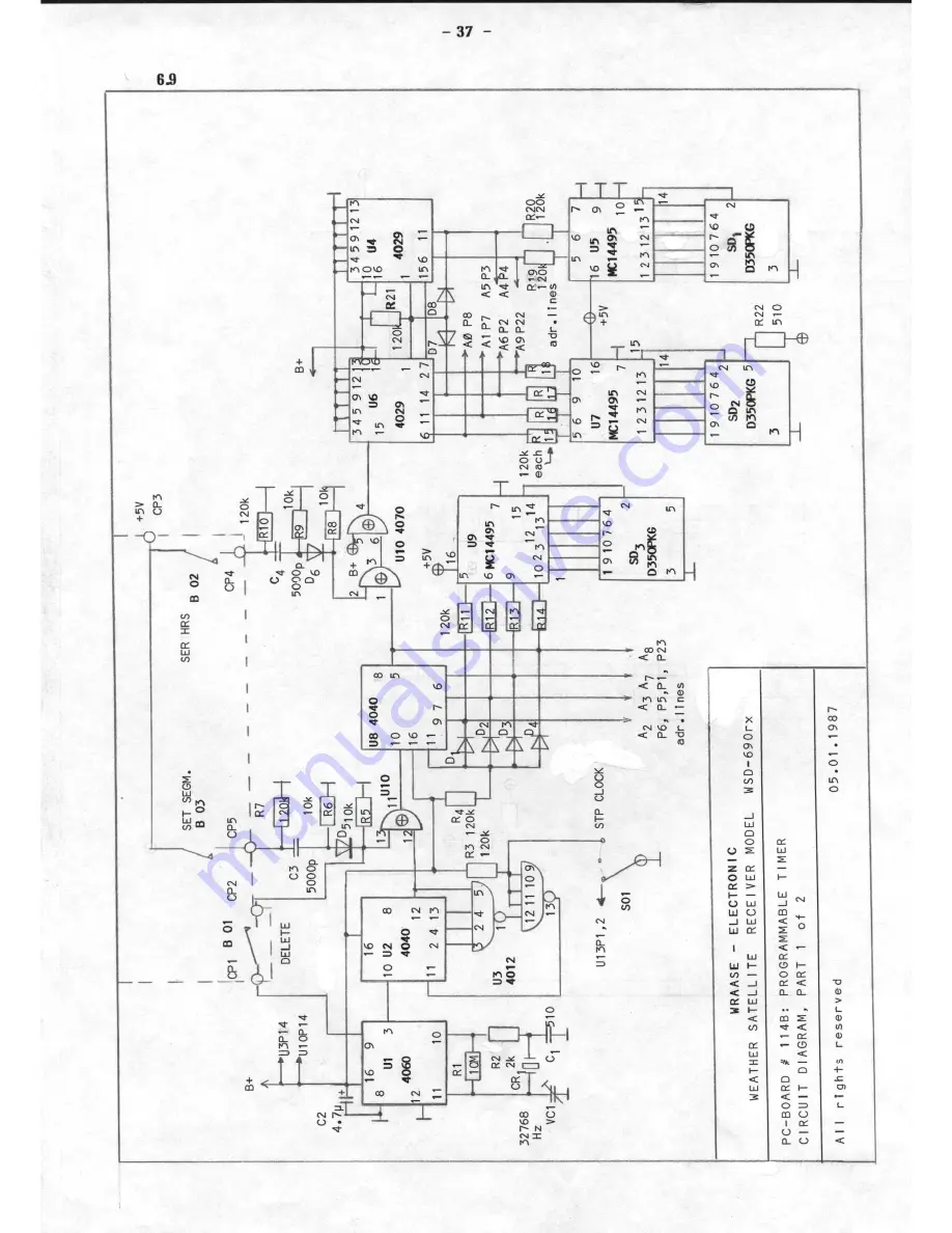 WRAASE electronic WSD-690rx Operating Manual & Technical Documentation Download Page 43