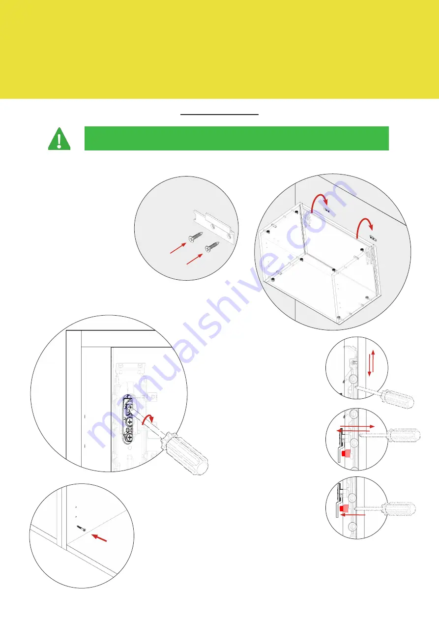 Wren Kitchens SHALLOW BASE UNIT 800 BASE Assembly Manual Download Page 7