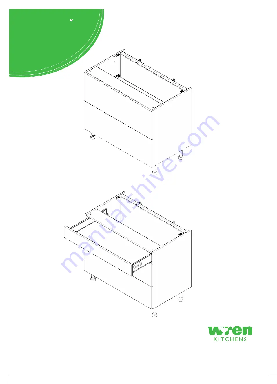 Wren 1000 2 Drawer Assembly Manual Download Page 1