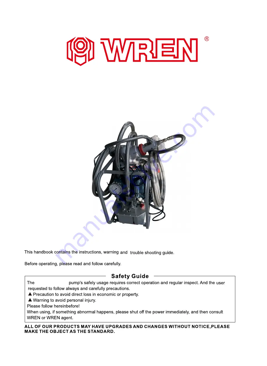 Wren KLW4010 EX Operation And Maintenance Manual Download Page 1