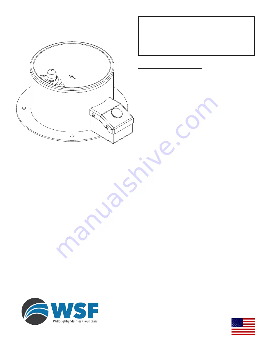 WSF WOPF-1 Series Installation & Operation Manual Download Page 1