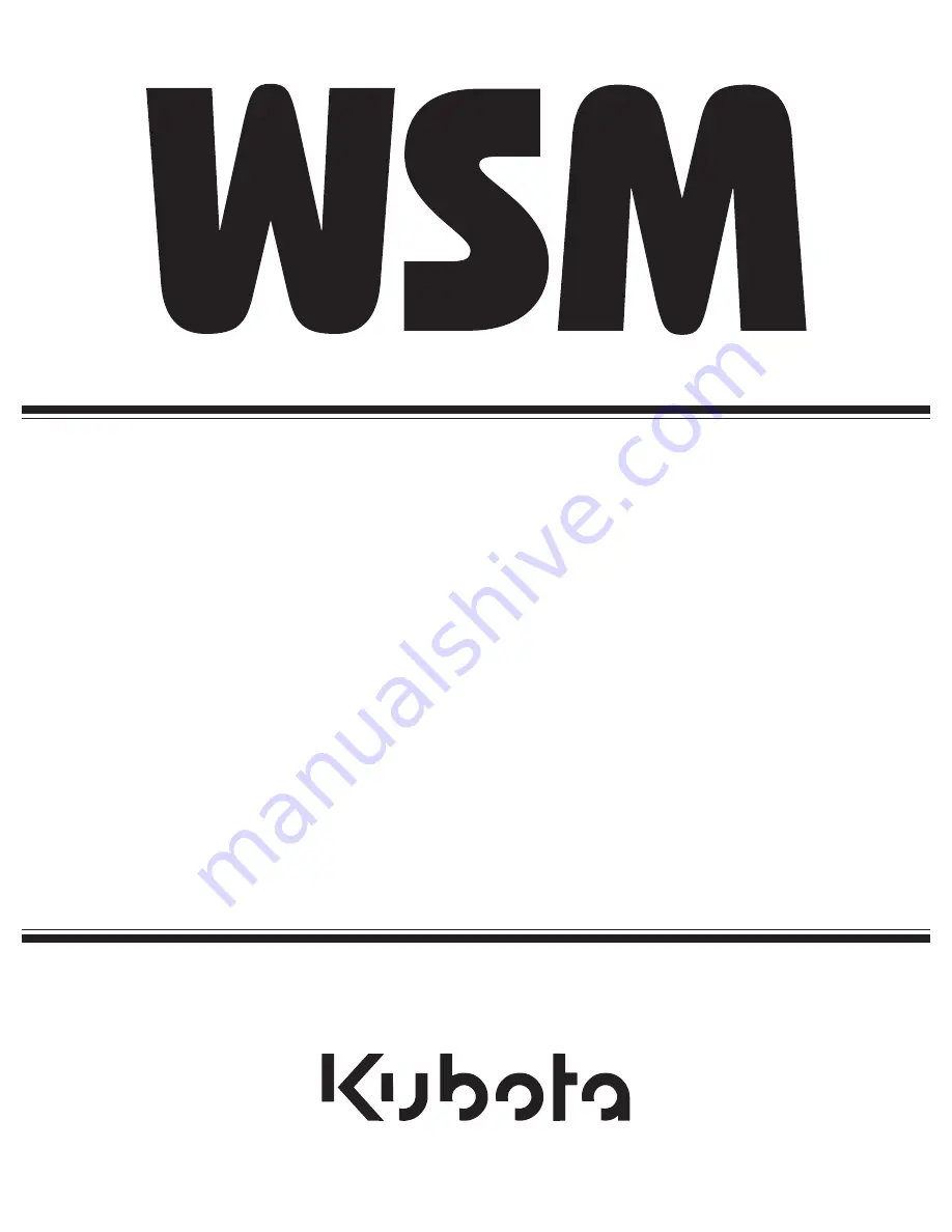 wsm wg972-e4 Workshop Manual Download Page 1