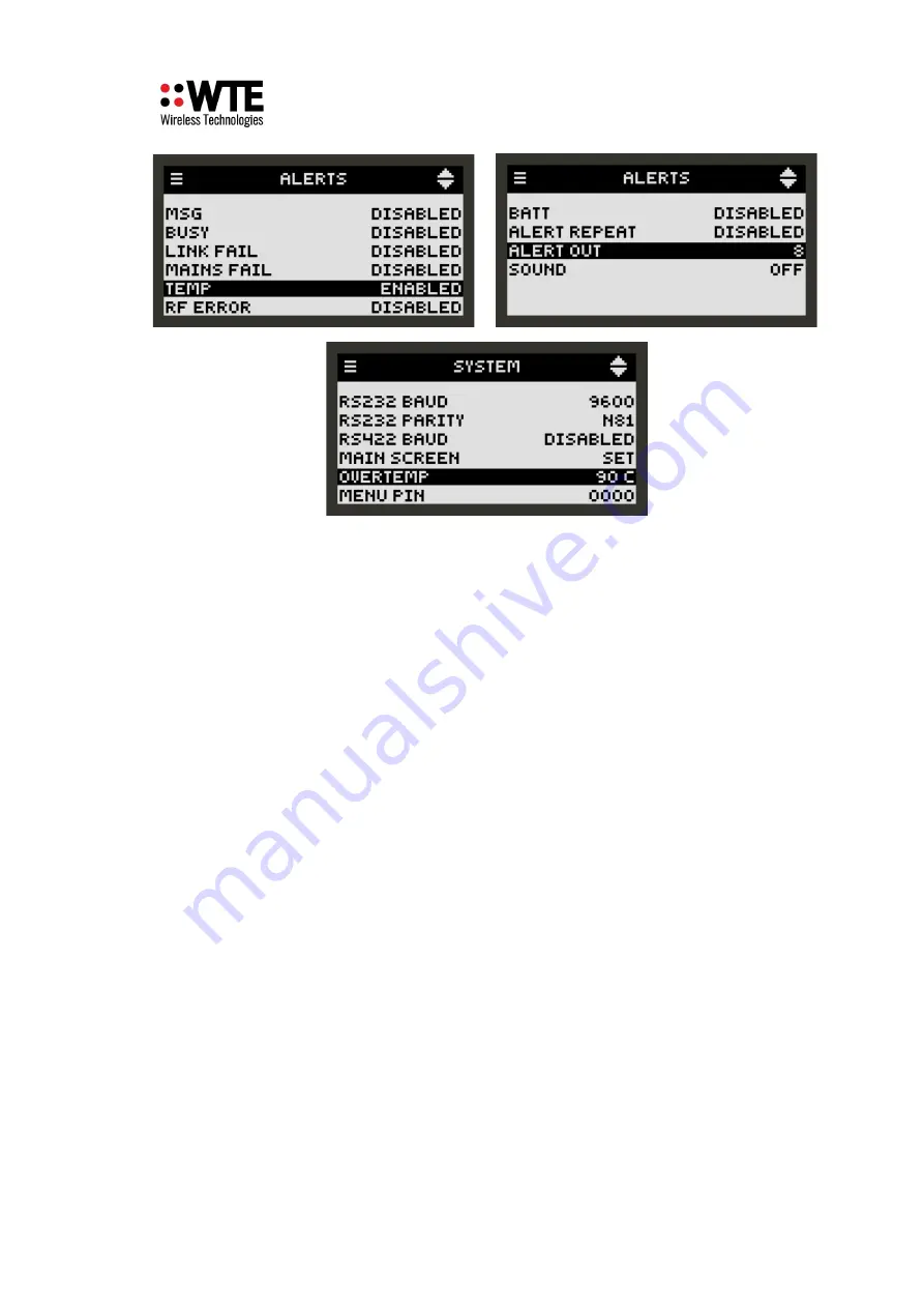 WTE TReX-460 User Manual Download Page 188