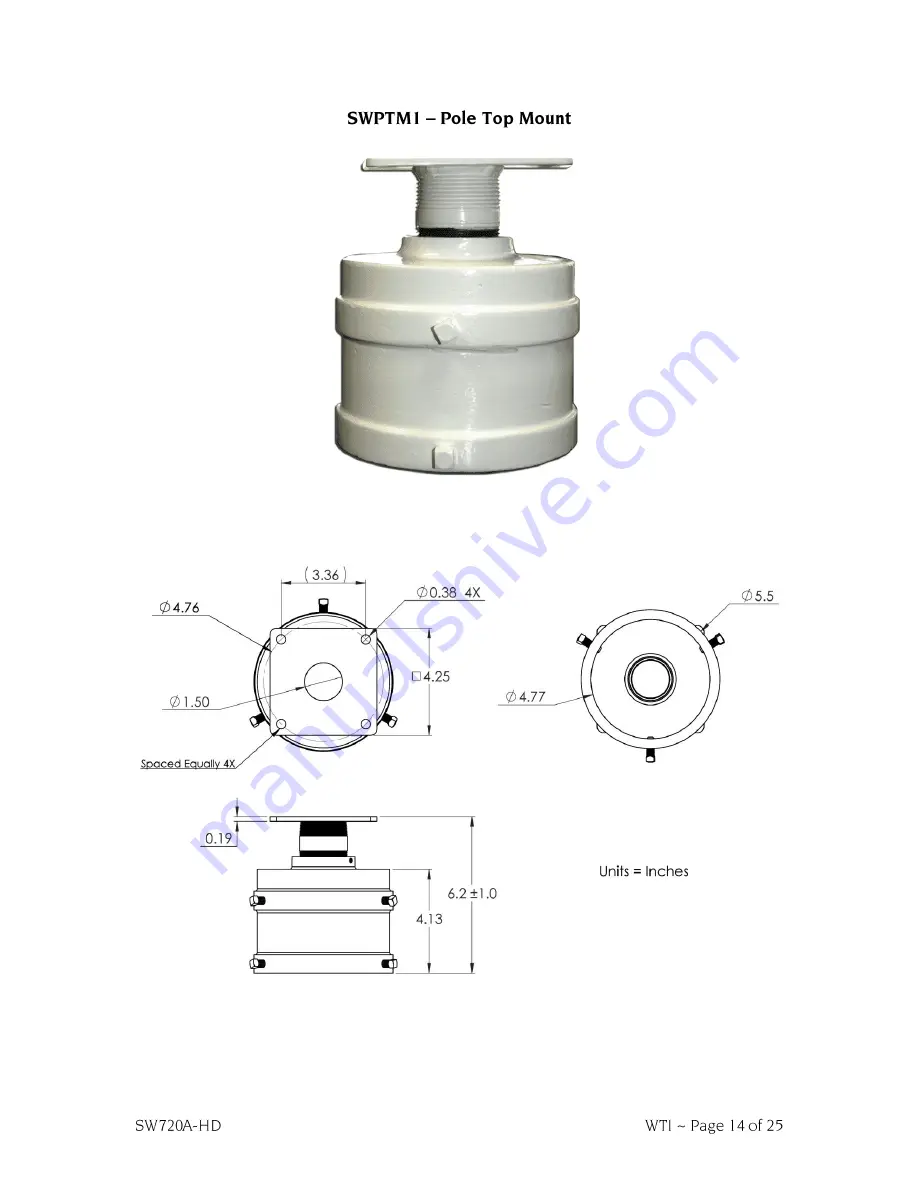 WTI Sidewinder SW720A-HD Installation And Operation Manual Download Page 14