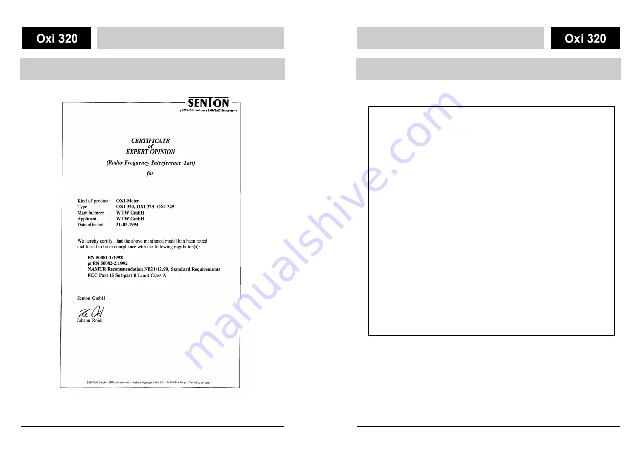 wtw CellOx 325 Instruction Manuals Download Page 30