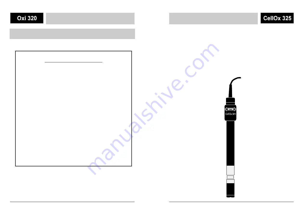 wtw CellOx 325 Instruction Manuals Download Page 32