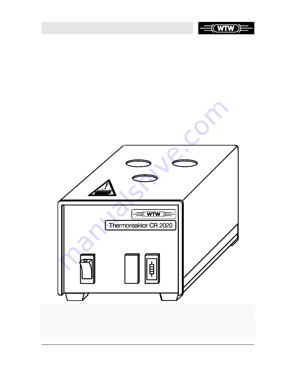 wtw CR 2020 User Manual Download Page 1