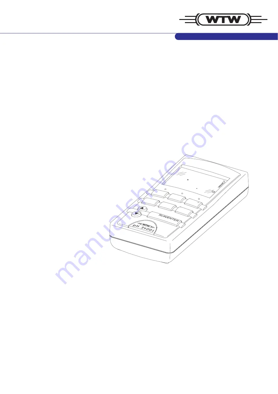 wtw pH 3300i Operating Manual Download Page 1