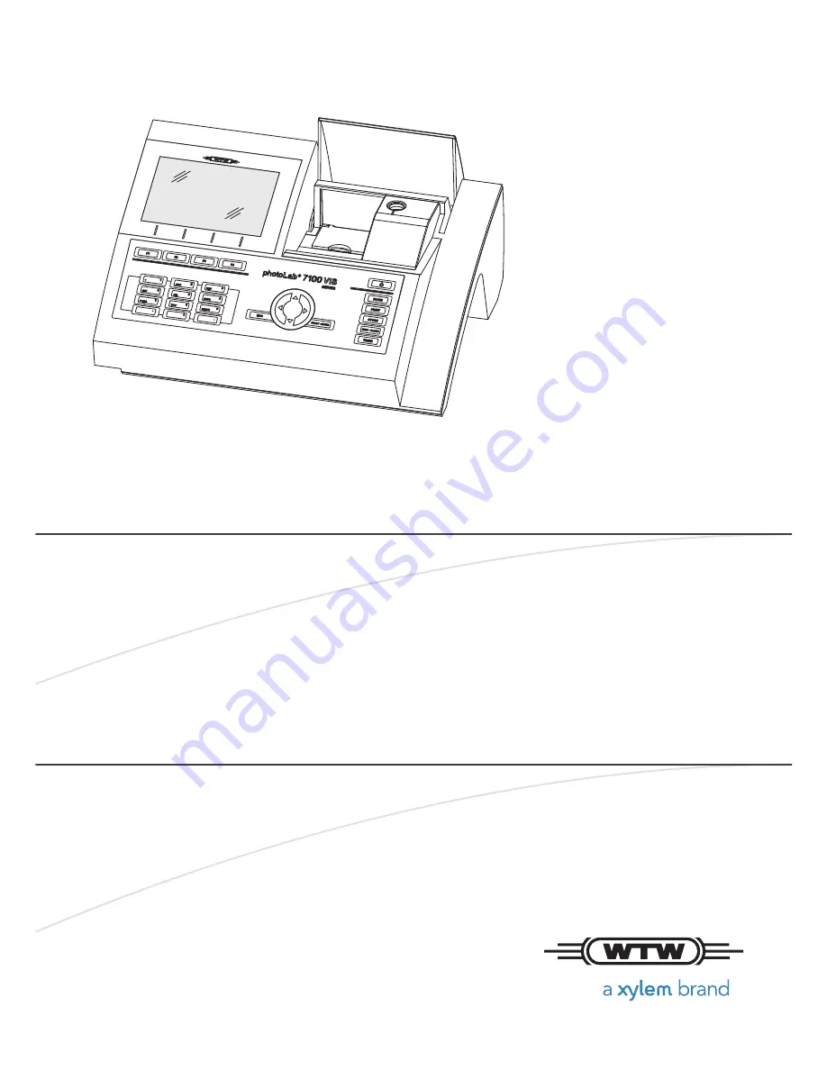 wtw photoLab 7100 VIS Operating Manual Download Page 1