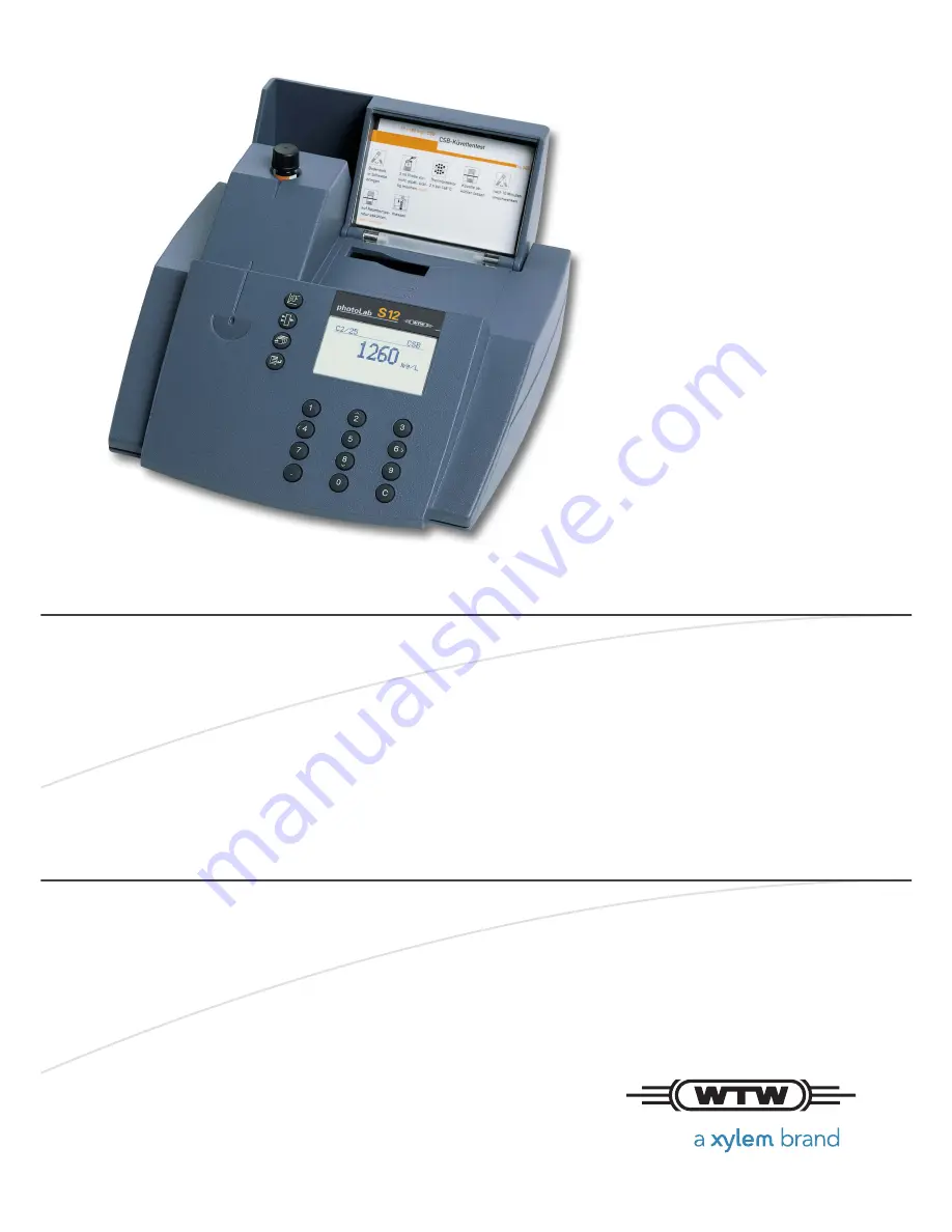 wtw photolab S12 Operating Manual Download Page 1