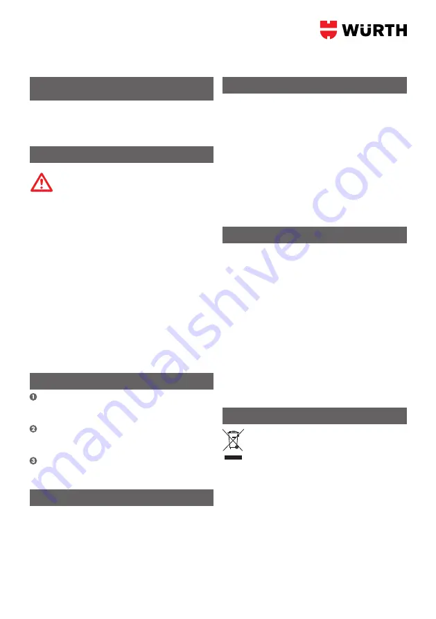 Würth 0510 955 800 Operation Manual Download Page 103