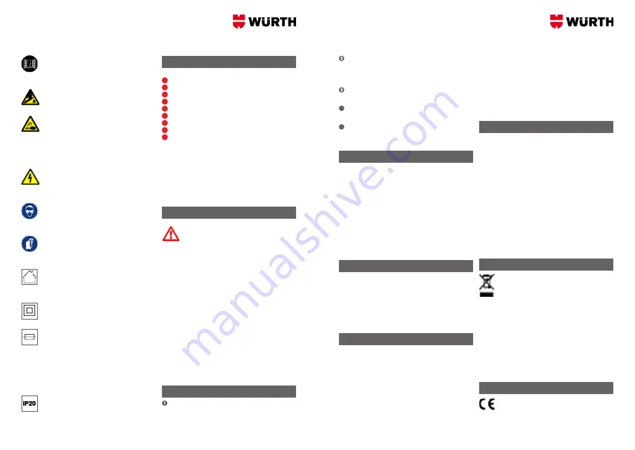 Würth 0510 955 900 Operation Manual Download Page 35