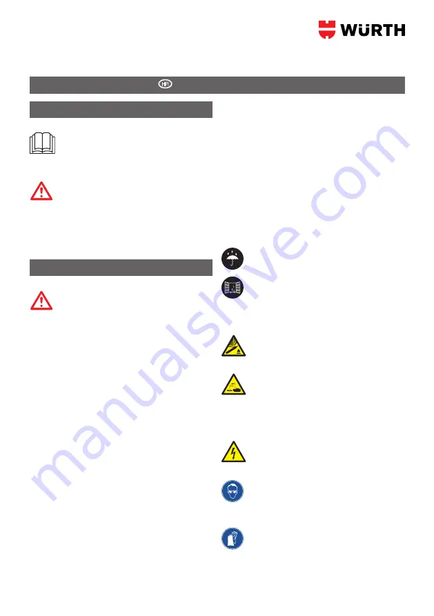 Würth 0510955800 Operation Manual Download Page 105