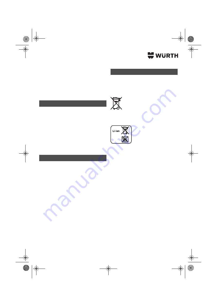 Würth 0700 622 X Translation Of The Original Operating Instructions Download Page 11