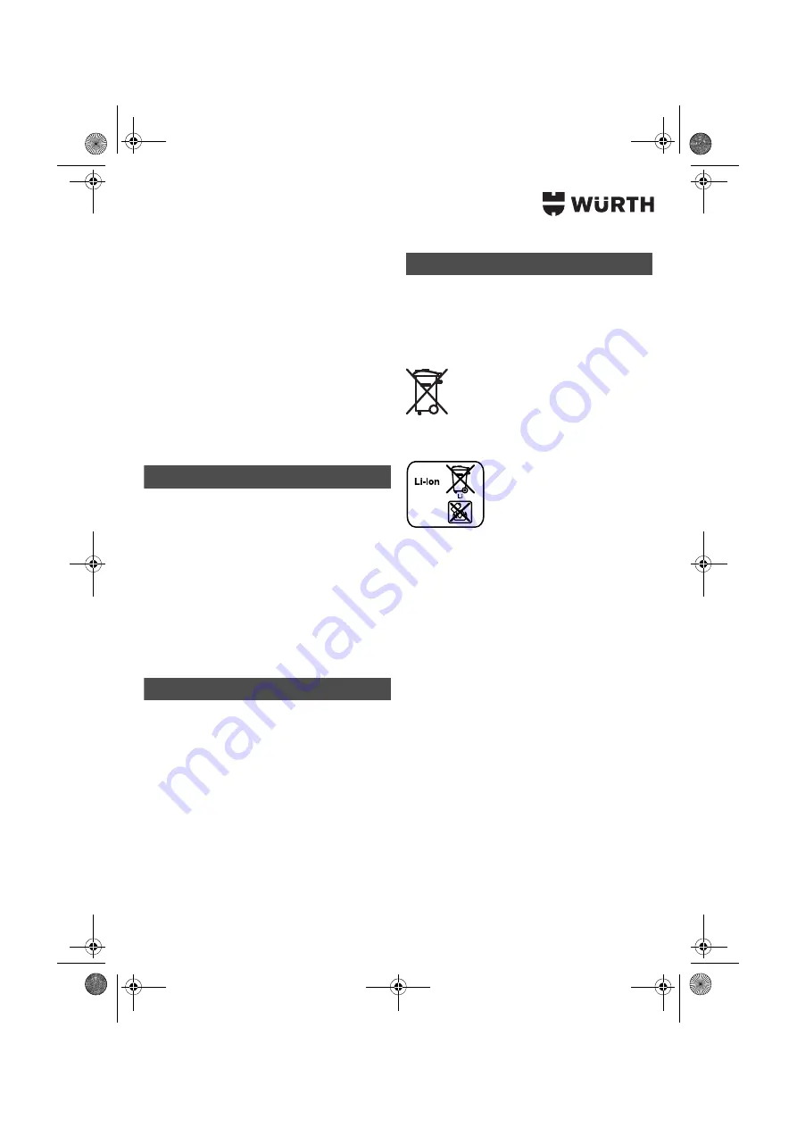 Würth 0700 622 X Скачать руководство пользователя страница 40