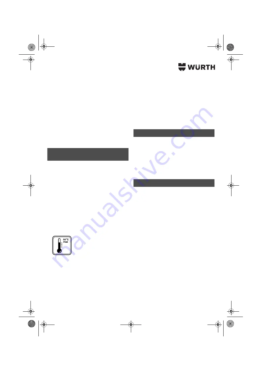 Würth 0700 622 X Translation Of The Original Operating Instructions Download Page 166