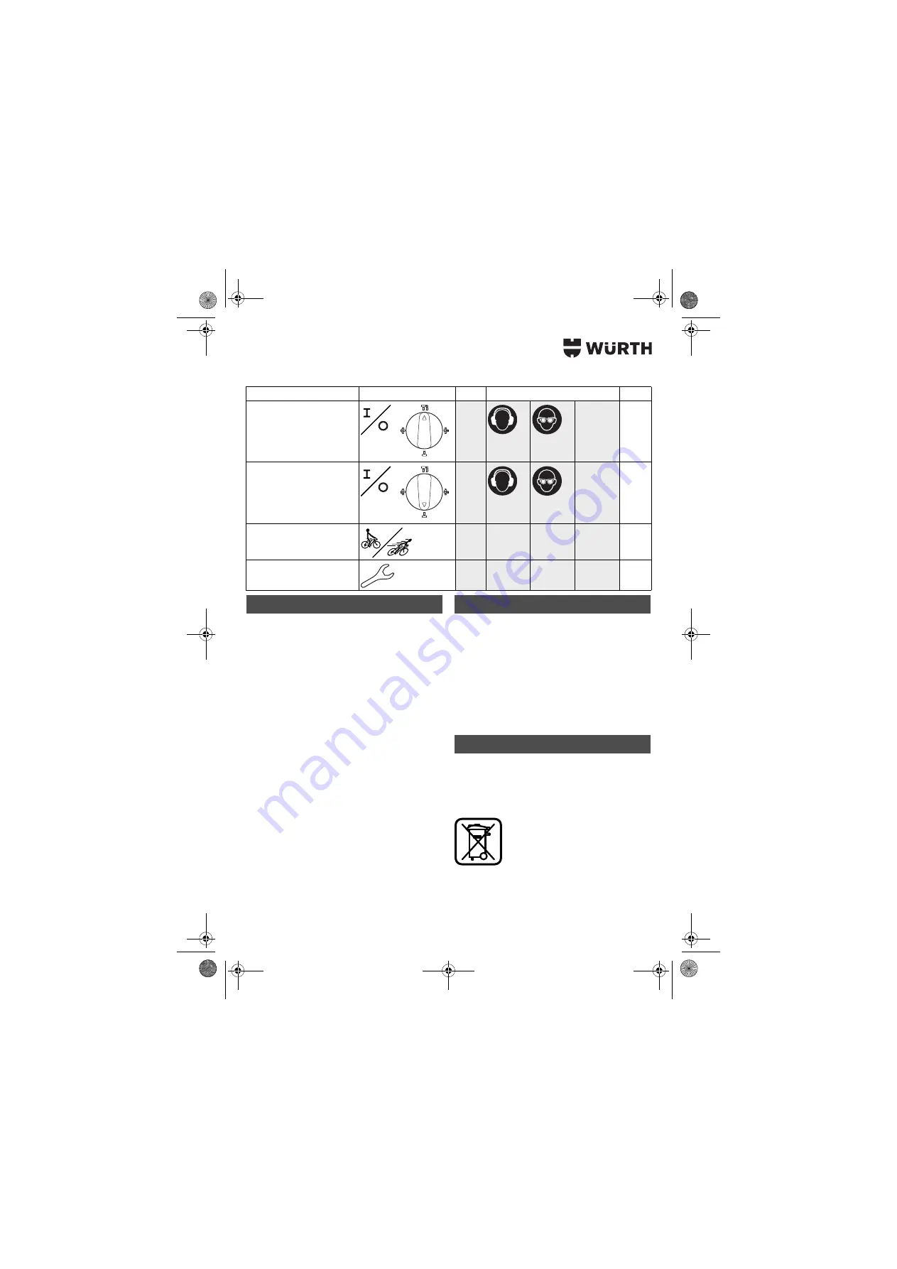 Würth 0702 557 X Translation Of The Original Operating Instructions Download Page 56