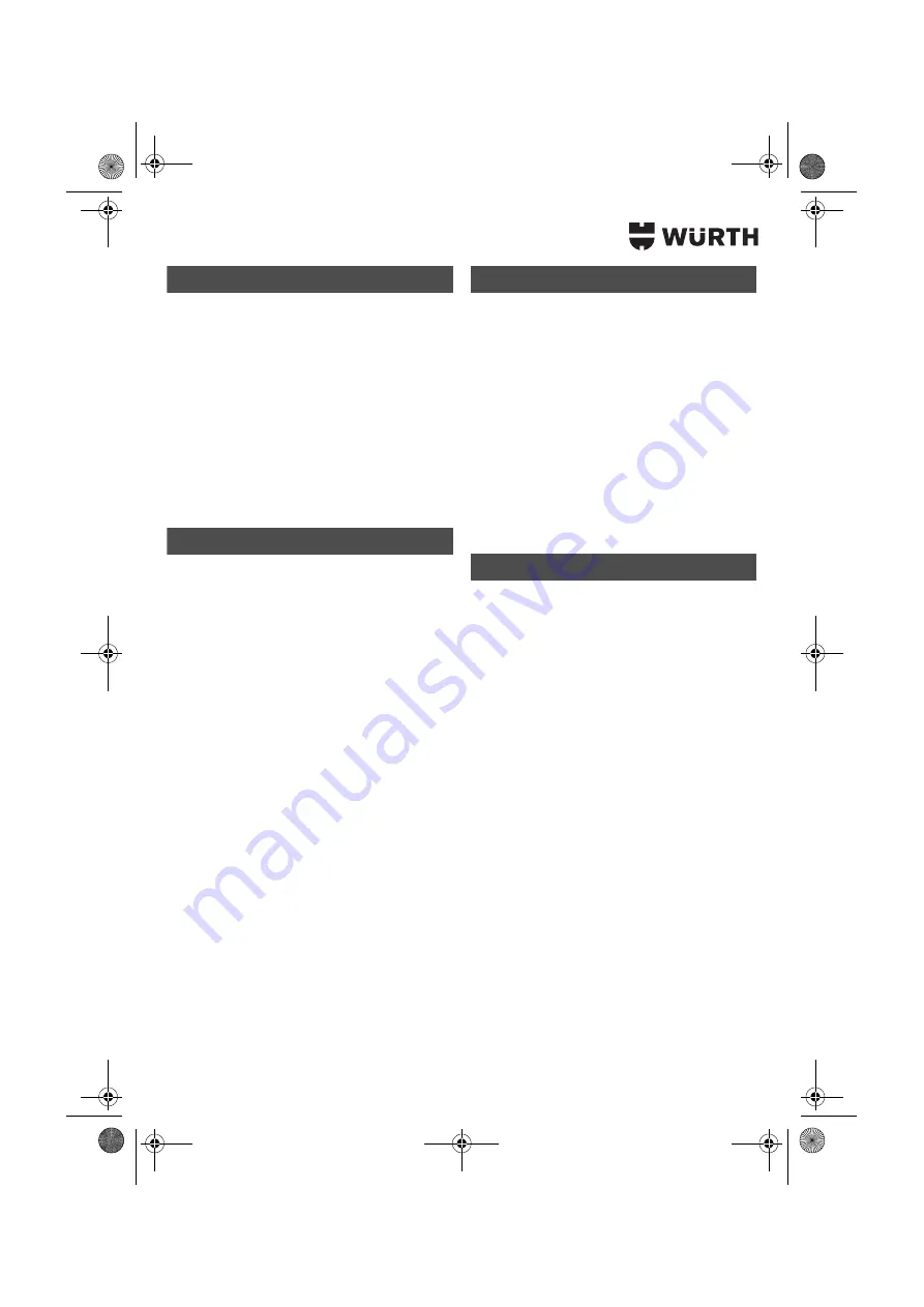 Würth 07021211 Operating Instructions Manual Download Page 59