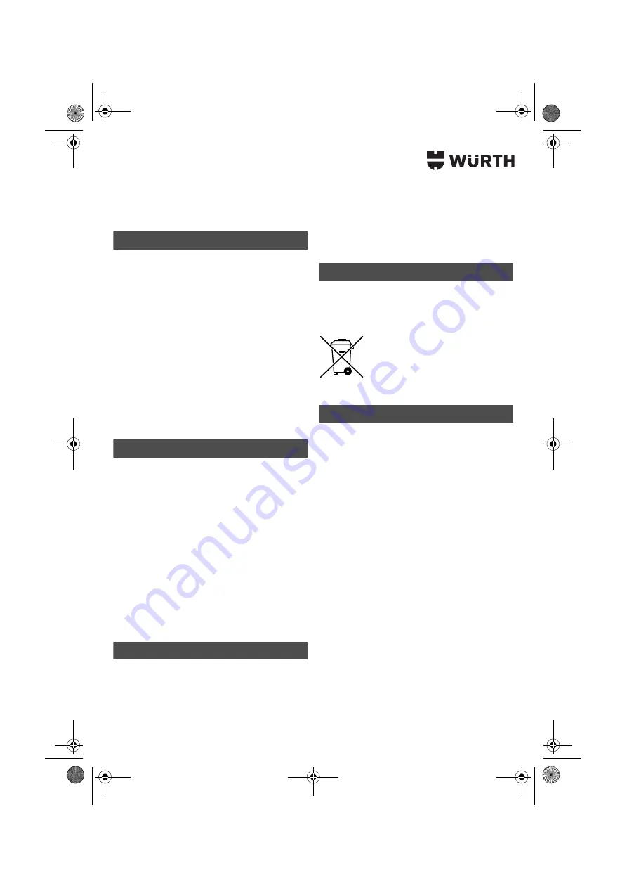 Würth 07021211 Скачать руководство пользователя страница 67