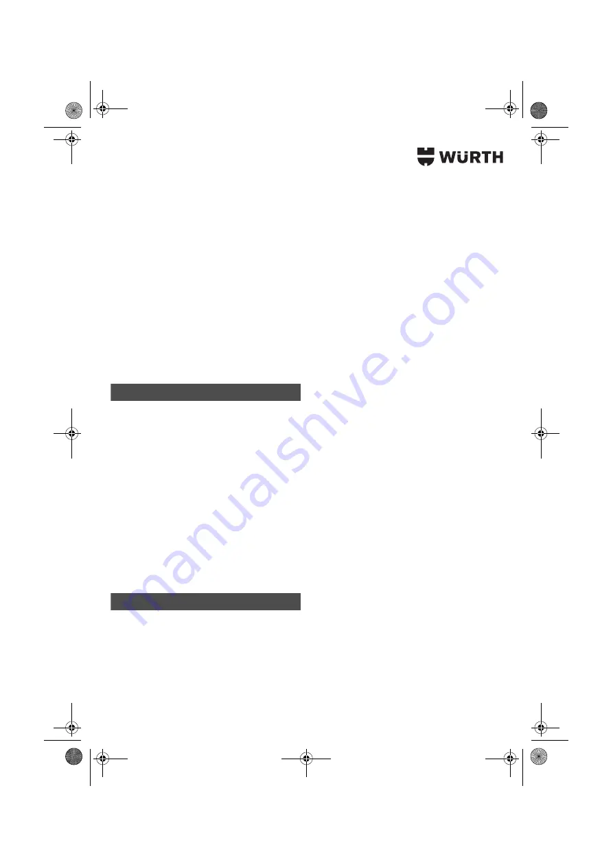 Würth 07021211 Operating Instructions Manual Download Page 130