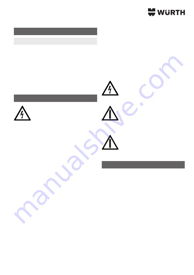 Würth 0715 53 07 Translation Of The Original Operating Instructions Download Page 31