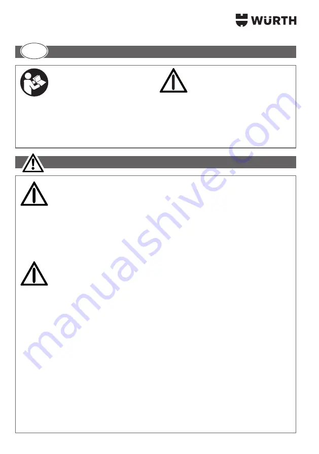 Würth 0715 53 175 Translation Of The Original Operating Instructions Download Page 54