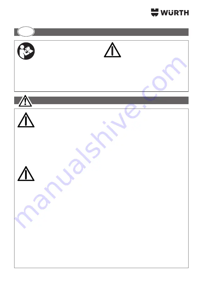 Würth 0715 53 175 Translation Of The Original Operating Instructions Download Page 109