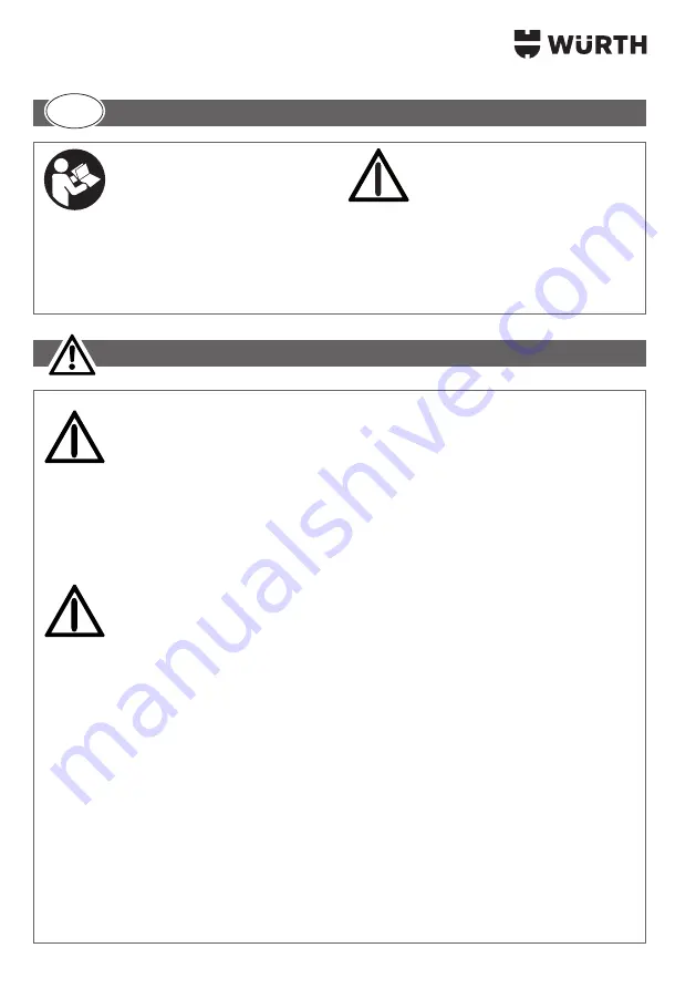 Würth 0715 53 175 Translation Of The Original Operating Instructions Download Page 114