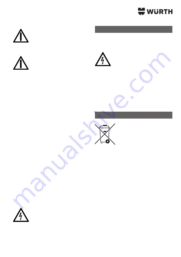 Würth 0715 53 370 Operating Instructions Manual Download Page 7