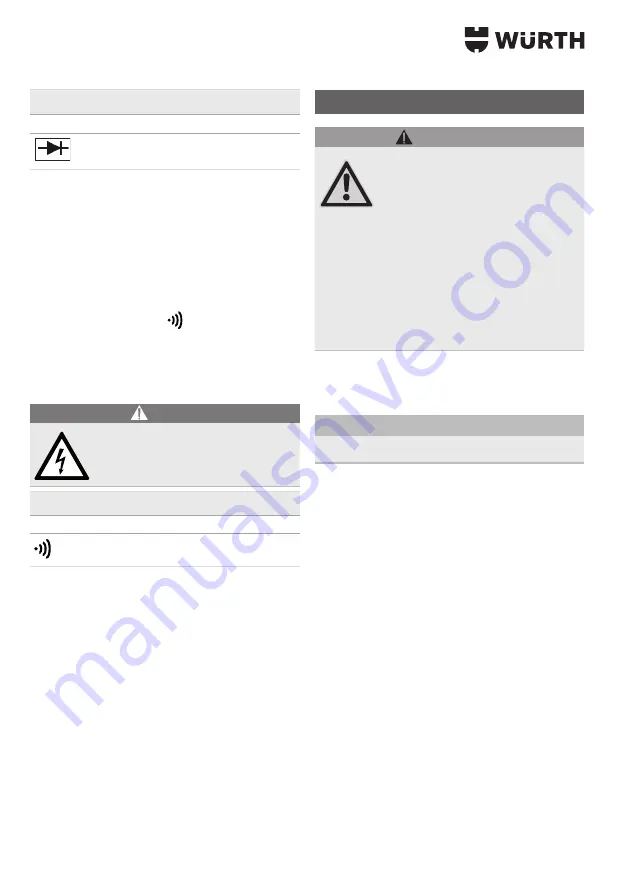 Würth 0715 53 415 Translation Of The Original Operating Instructions Download Page 66