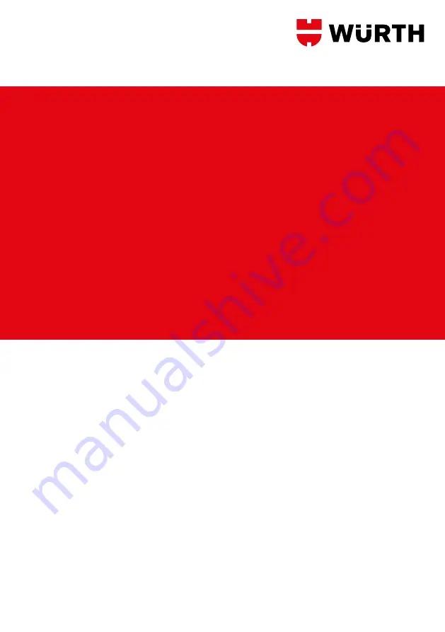 Würth 0715 53 429 Operating Instructions Manual Download Page 58