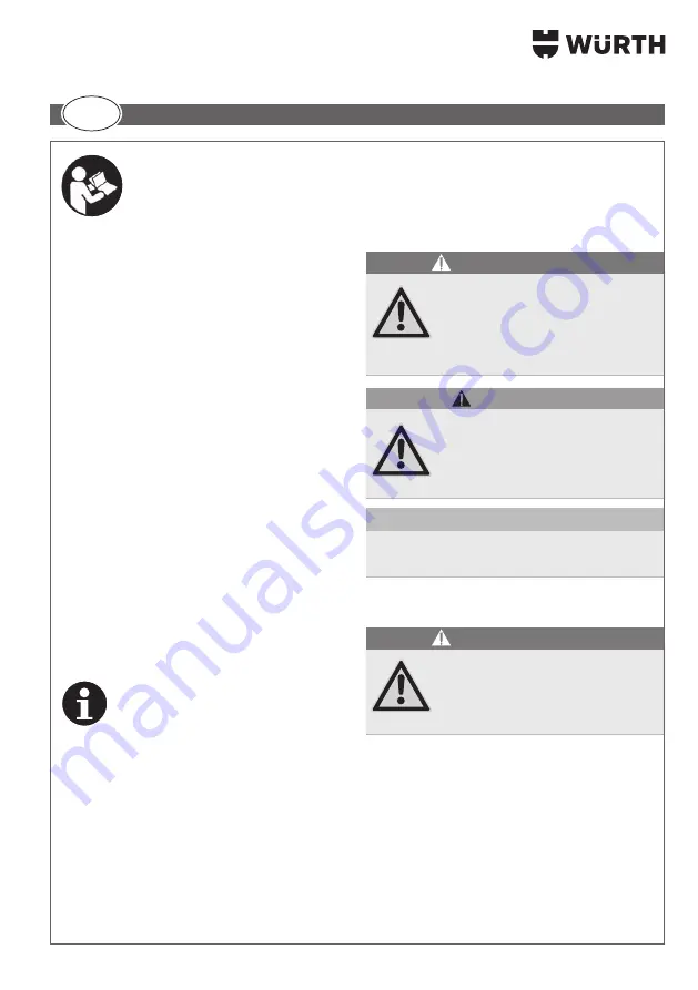 Würth 0715 53 440 Translation Of The Original Operating Instructions Download Page 149