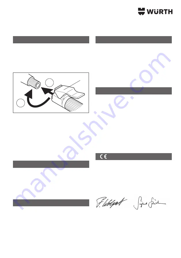 Würth 0715 54 05 Operating Instructions Manual Download Page 11