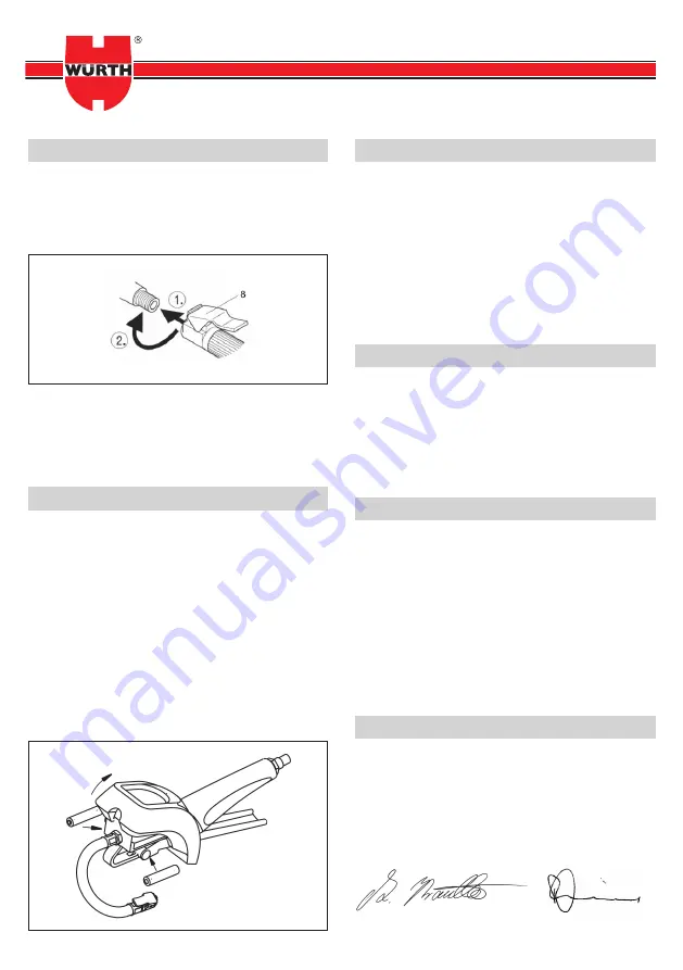 Würth 071554055 User Instructions Download Page 13