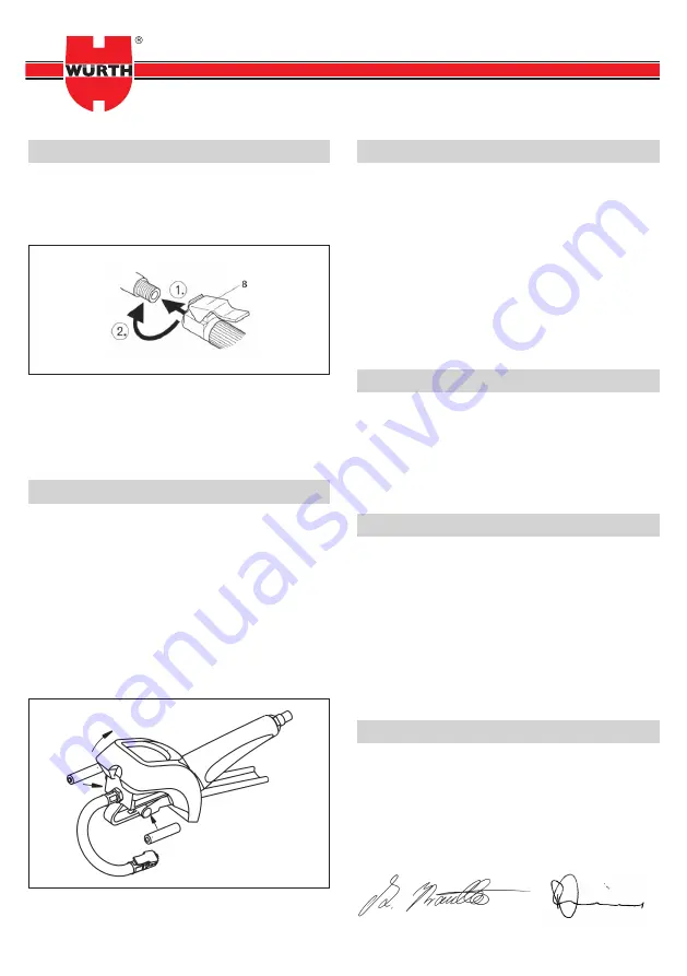 Würth 071554055 User Instructions Download Page 27