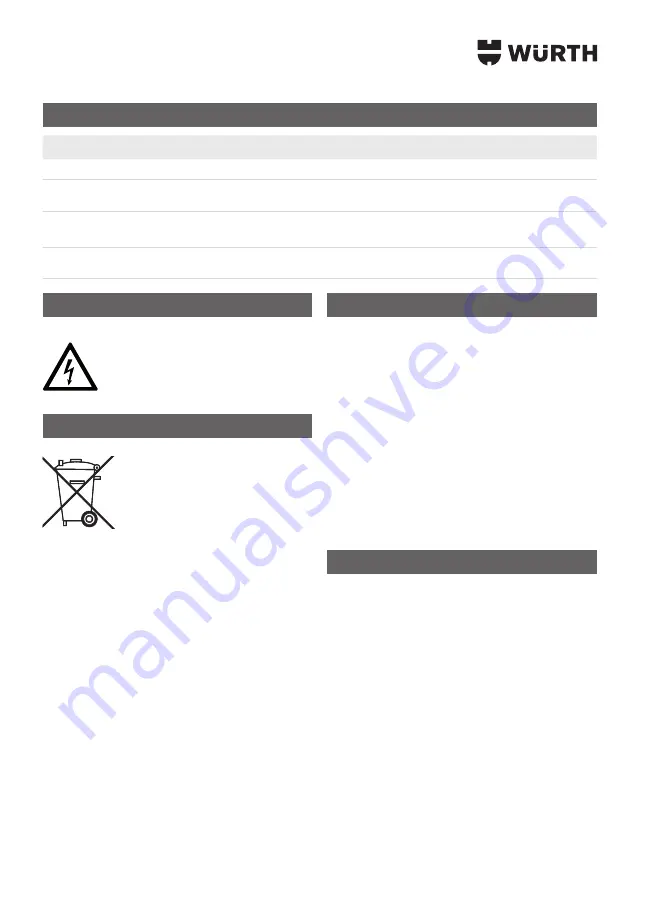 Würth 0772 121 Translation Of The Original Operating Instructions Download Page 34