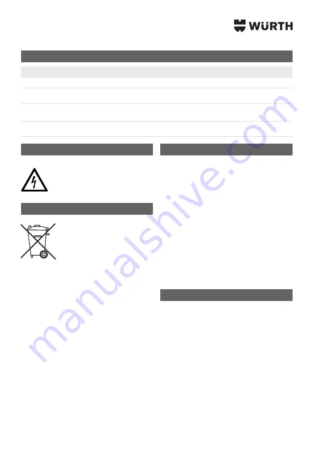 Würth 0772 121 Translation Of The Original Operating Instructions Download Page 53