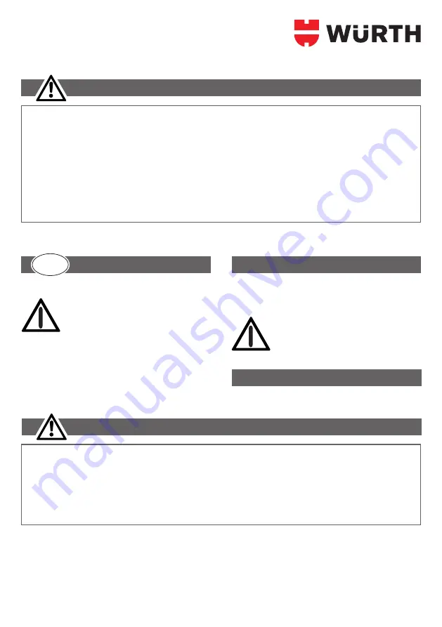 Würth 0827 807 201 Manual Download Page 2