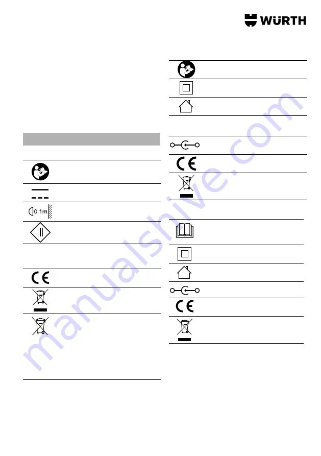 Würth 0827 940 130 Translation Of The Original Operating Instructions Download Page 19