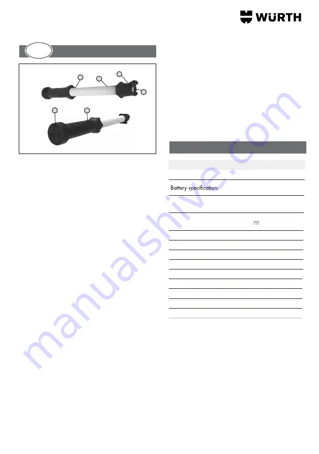 Würth 0827 940 16X Translation Of The Original Operating Instructions Download Page 8